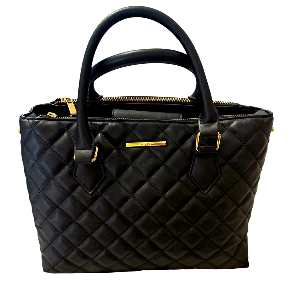 Aldo Black satchel bag with detachable shoulder strap